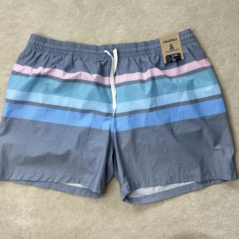 Chubbies The Cadillacs Lined Classic Swim Trunks Men's XXL Pockets Stretch